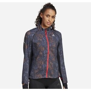 Adidas Fast Running Iteration Jacket Women's XS Slim Black Legend Ink New HR5718